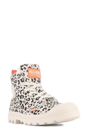 Palladium Pampa Hi Zip Faux Fur Boot in Wave Gray/Brown at Nordstrom, Size 8.5