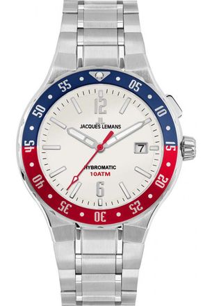 Jacques Lemans 1-2109G Mens Hybromatic Watch - Silver - One Size