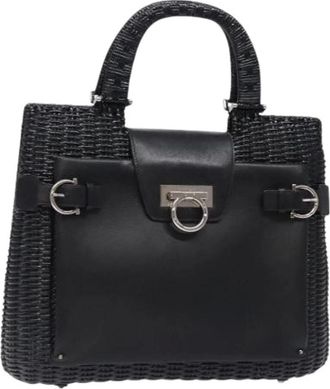 Ferragamo Pre-owned Handbags, female, Black, Size: ONE SIZE Pre-owned Hand Bag