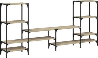 vidaXL Vidaxl - Mobile Porta tv Rovere Sonoma 206,5x28,5x95cm Legno Multistrato
