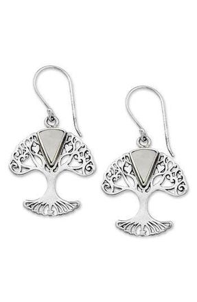 Samuel B. Mother-of-Pearl Tree of Life Earrings in White at Nordstrom Rack