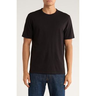Vince Cotton Crewneck T-Shirt in Black at Nordstrom Rack, Size X-Large