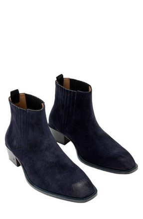 John Varvatos Rustin Chelsea Boot in Navy at Nordstrom, Size 10.5