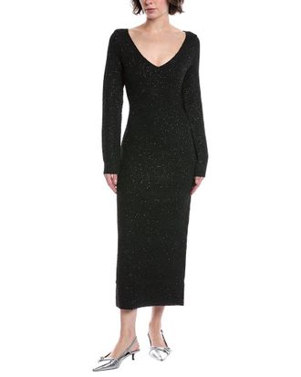 Lela Rose Sequin Midi Sweaterdress