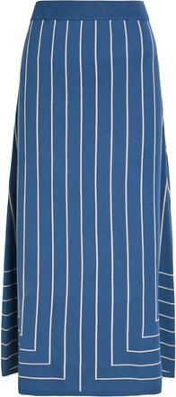 Joseph Gonna midi con motivo geometrico - Blu