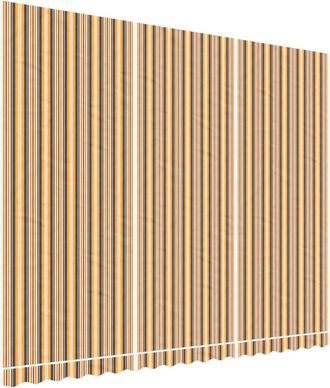 vidaXL Tela De Repuesto Para Toldo Naranja Y Negro 450x350 Cm Poli&eacute;ster Vidaxl