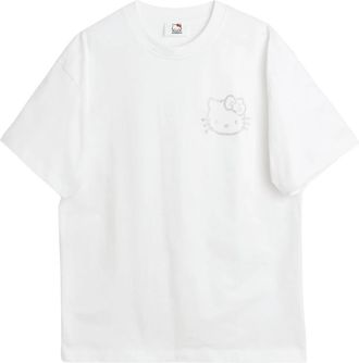 Soulland Biologisch Katoen Rhinestone T-shirt - unisex - T-shirts - Wit - M/L - Katoen - Tops