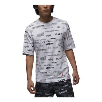 Nike Jordan Air Jordan Full Flight MVP Short Sleeve T-Shirts White DX9574-100