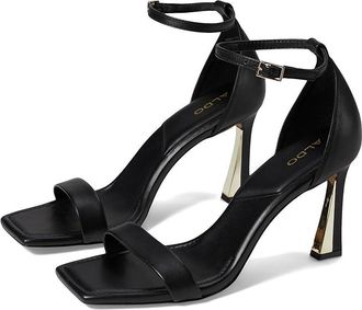 Aldo Rosali Womens Sandals Black : EU 38 (US Womens 7.5) B - Medium, Leather/Rubber