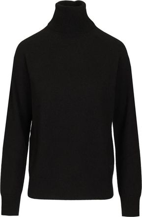 Emporio Armani Cashmere Turtleneck Sweater - Dames - Cashmere truien - Zwart - M - Kasjmier - Truien & Vesten