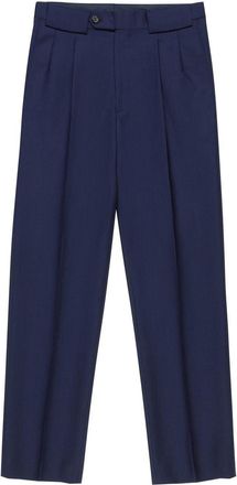 Bally straight-leg tailored trousers - men - Mohair - 54 - Blue