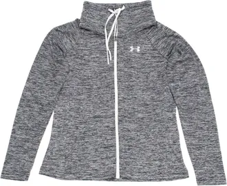 Under Armour Womens Tech Twist Full Zip Shirt In Black