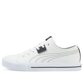 Puma Ever Cv Casual Skateboarding Shoes Unisex White Black 383865-04