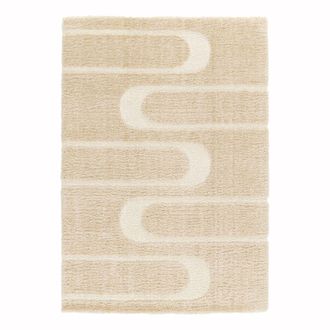 AFK Living Alfombra suave y gruesa con efecto relieve 120 x 170 cm