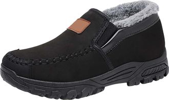 Generic Winter Snow Boots for Men, Warm Boot Thicken Ankle Boots Slip On Walking Boot Comfortable Winter Shoes Lightweight Outdoor Shoe Anti Slip Trekking Sho