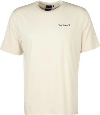 Barbour T-shirt - Heren - T-shirts - Beige - XL - Katoen - Tops