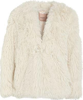 Twin-Set ROPA DE ABRIGO - Borreguito y pelo ecol&oacute;gico en YOOX.COM