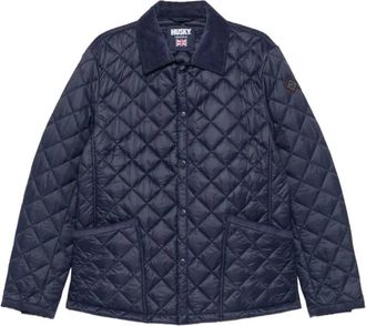 Husky Gewatteerde Jas - Heren - Winterjassen - Blauw - S - Polyester - Jassen