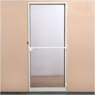 OEM Mosquitera De Puerta Batiente L100 Cm X H220 Cm - Aluminio Blanco