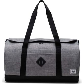 Herschel Heritage Recycled Polyester Duffle Bag in Raven Crosshatch at Nordstrom Rack