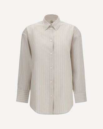 Toteme Oversized striped Shirt in cotton Female 32