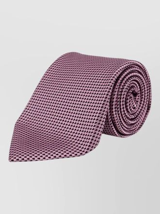 Tom Ford slim silk tie micro pattern texture