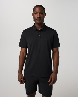 Vuori Clothing Short Sleeve Travellite Polo | Black | Medium