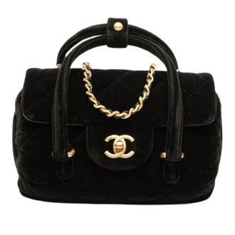 Chanel Pre-owned Satchel - Dames - Vintage Handtas - Zwart - ONE Size - Leer - Vintage