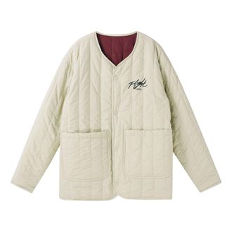 Nike Jordan Air Jordan Flight Heritage Liner Reversible Jacket Beige Burgundy DX4350-680