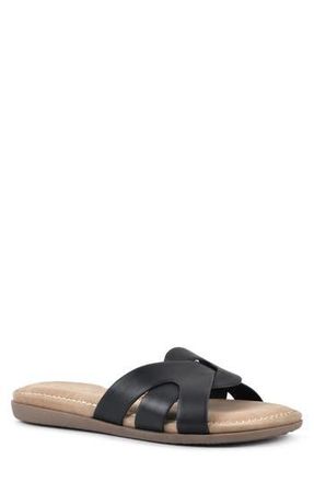 White Mountain Fortunate Woven Sandal in Black/Burnished/Smooth at Nordstrom Rack, Size 6.5