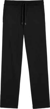 Canali Pantaloni in lana con coulisse - Nero