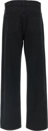 Khaite Womens Black Cotton Jeans Denim Clothing