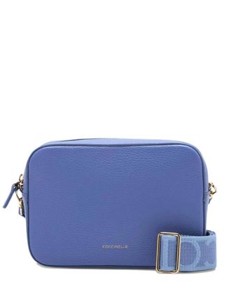 Coccinelle Tebe logo-strap cross body bag - Blue