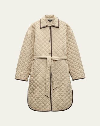 Rag & Bone Kelly Long Quilted Jacket