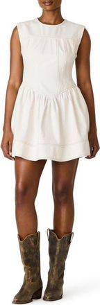 Steve Madden Irinna Denim Minidress in Sand at Nordstrom, Size Xx-Large