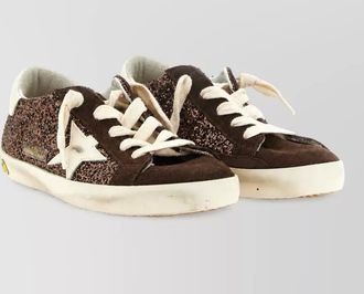 Golden Goose glitter panel low-top sneakers