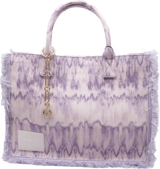 Sandro Sandro Kasbah Tie-Dye Tote Bag in Purple Cotton