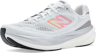 New Balance 1080v15 Womens Shoes NB White/Pink Heat : 11.5 B - Medium, Textile