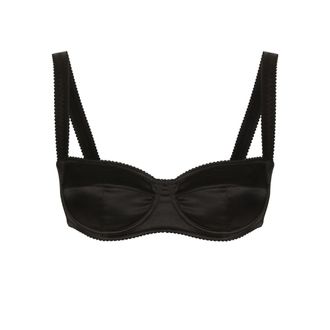 Dolce & Gabbana Satin-finish Balconette-style Bra