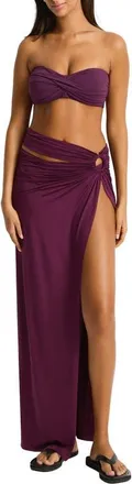 Sea Level Australia Essentials Edit Sarong in Claret at Nordstrom, Size Medium
