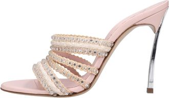 Casadei Blade Mules - Dames - Muiltjes - Roze - 37 EU - Leer - Schoenen