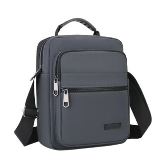 Generic Compatible For Mens Versatile Male Oxford Crossbody Bags(Grey)