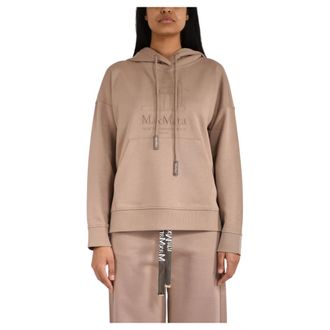 Max Mara Dames, Sweatshirts & Hoodies, Bruin, Maat: L Katoen