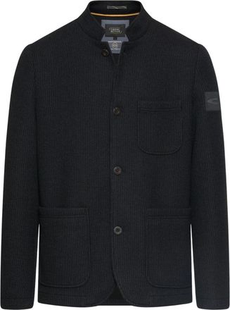 Camel Active Indoor Blazer met opstaande kraag - Heren - Blazers - Blauw - 3XL - Wol - Jassen