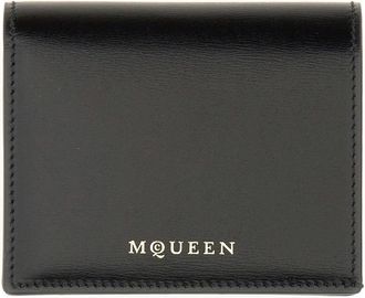 Alexander McQueen Calf Skin Wallet - Black