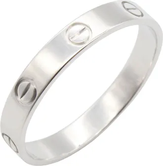 Cartier Silver White Gold (18K) Band Ring (Pre-Owned)