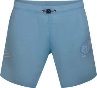 Plein Sport Boardshort zwemshorts in lichtblauw