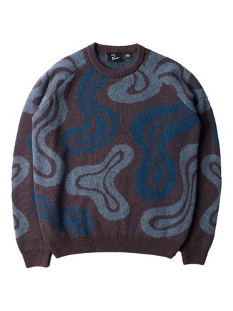 by Parra Stupid Lava Lamp sweater - men - Mohair/Cotton - S - Purple