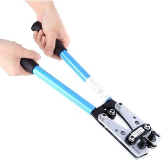 OEM Herramienta De Crimpado, 22-10awg, Mangos Antideslizantes, Herramienta De Crimpado Azul De Precisi&oacute;n Para Acero Al Carbono Endurecido De 6-50 Mm&sup2;, Lon