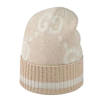 Gucci Beanies, female, Beige, Size: M Cappelli